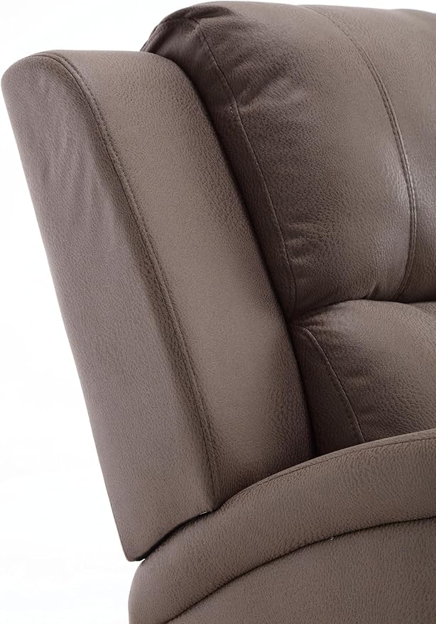 Modern Faux Leather Manual Recliner Chair for Living Room Study or Bedroom - Compact &amp Comfortable