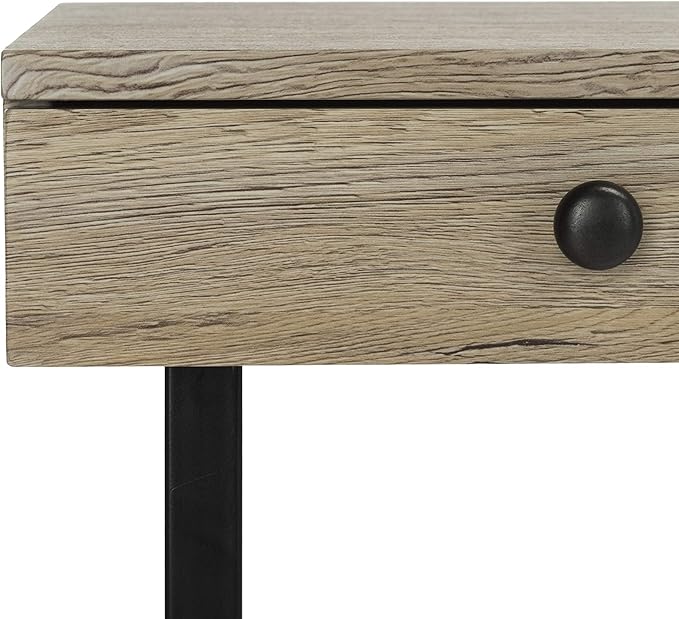 Safavieh Home Office Hilton Modern Rustic Brown and Black 3-drawer Desk