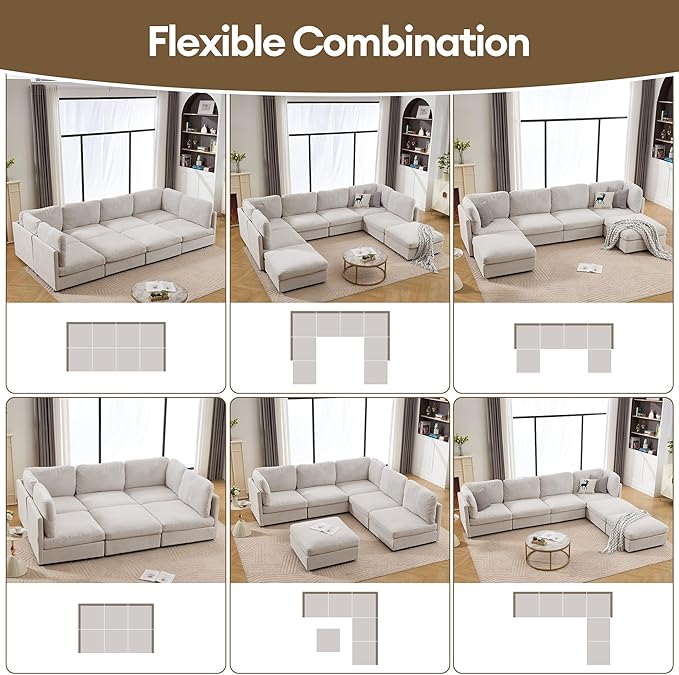 Modern Loveseat Sofa 68.5 inches Living Room Couch White Chenille Fabric 350 lbs Weight Capacity