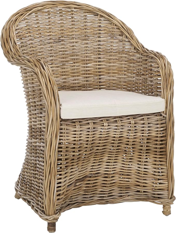 Safavieh Home Collection Zane Natural Wicker Club Chair Standard