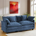 77 Cloud Chenille Sofa Set with Pillows Deep Seat Loveseat Couch for Apartments Space Saving 2-Seater with Solid Wood Frame Easy Assembly (1YR Guarantee)