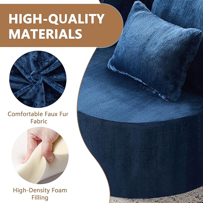 2-in-1 Folding Sofa Bed with Pillow No Assembly Futon Twin Size Sofa Bed Breathable Velvet Convertible Couch Bed for Living Room and Guest Room 78.7 Inch Blue