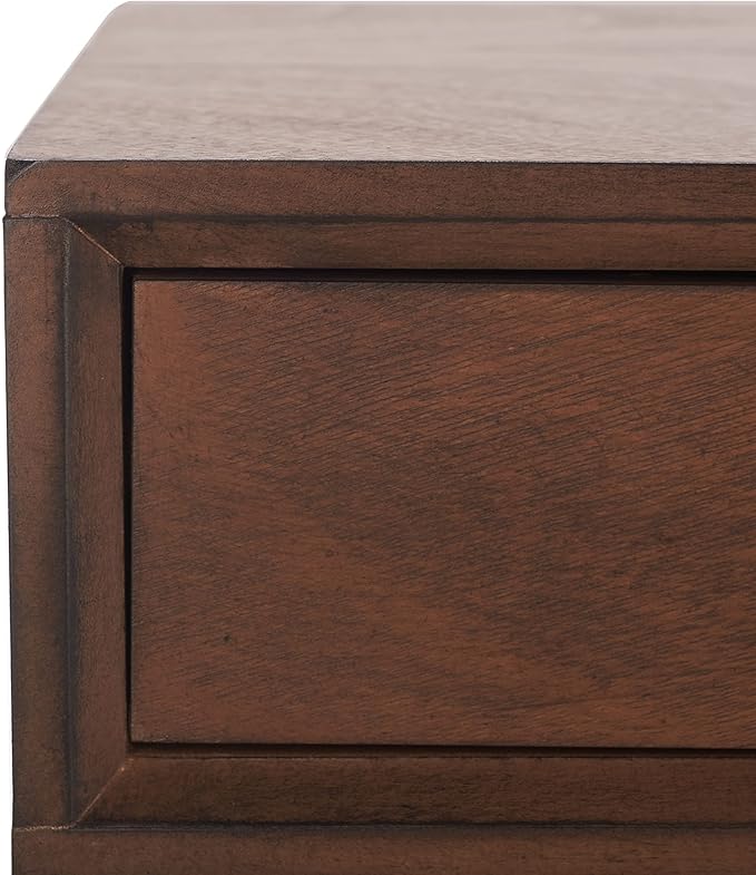 SAFAVIEH Home Collection O'Dwyer Brown 2-Drawer Computer Table Office Desk