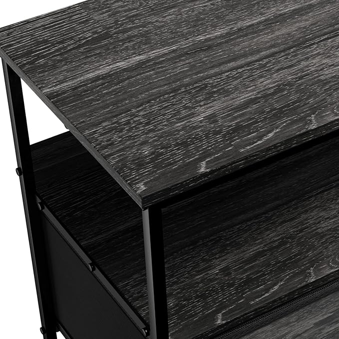 Sorbus TV Stand Dresser with 2 Drawers - Television Riser Chest with Storage - Bedroom Living Room Closet &amp Dorm Furniture