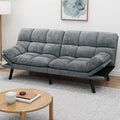 DWVO 70 Convertible Futon Sofa Bed Folding Futon Set for Living Room Home Office Aprtment Modern Futon Couch with Adjustable Backrest &amp Armrests Recliner Lounge Loveseat Sofa