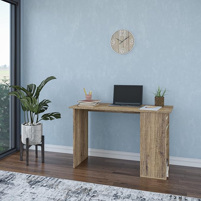 Ada Home Décor Tullock Home-Office-desks 28.35'' H x 19.69'' W x 47.24'' D Walnut