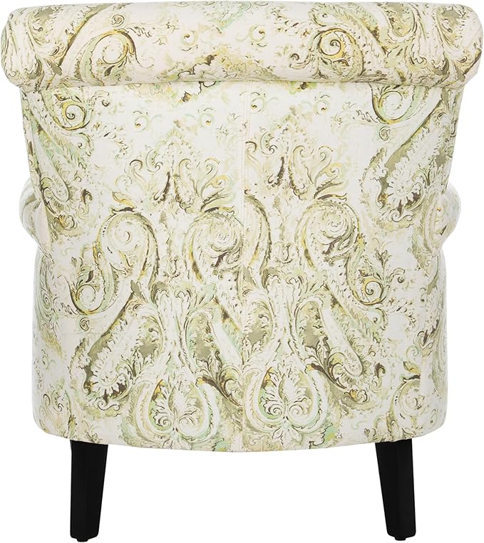 Safavieh Mercer Collection Hazina Wood Grey and Espresso Club Chair
