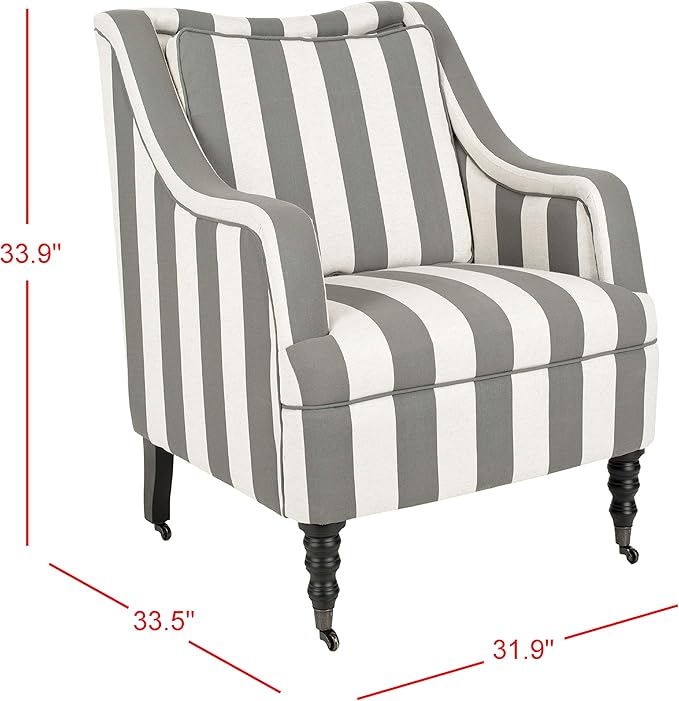 Safavieh Mercer Collection Homer Arm Chair Grey/Blue