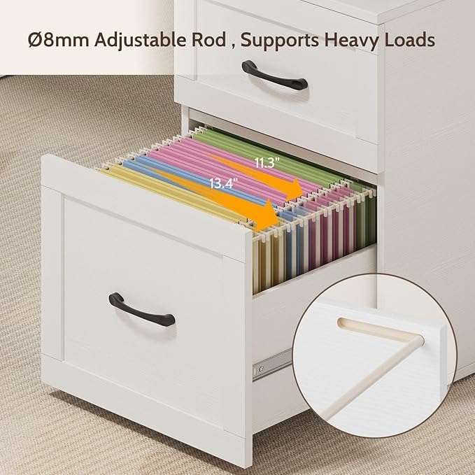 Farmhouse Desk with Drawers &amp Power Outlet White Home Office Desk with Adjustable File Organizer 71 Executive Desk with Storage Computer Desk with Privacy Panel