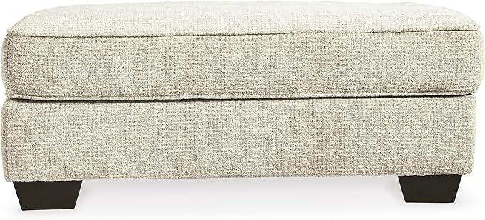 Signature Design by Ashley Monaghan Classic Upholstered Ottoman Beige