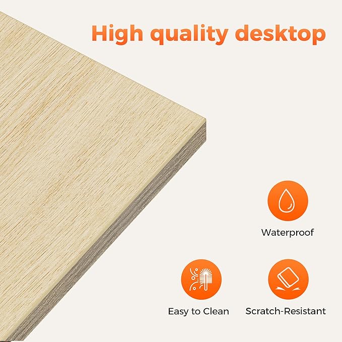 Mericonia 32 inch Computer Desk 0.6 Thick Modern Simple Study Writing Table Office Desk for Home Bedroom Office