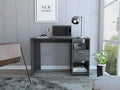 Writing Work Study Computer Desk with Open Storage Spaces One Drawer Two Shelves Functional Workspace Desk for Home Office Living Room