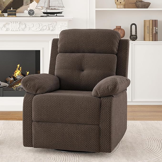 Small Rocker Swivel Recliner Chair for Adults Women for Small Spaces Bedroom Living Room
