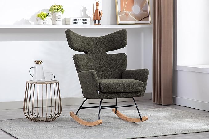Fish Tail Living Room Comfortable Rocking Chair Living Room Chair