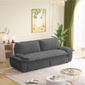 Cilee 73.2 Folding Sofa Bed 3-in-1 Convertible Loveseat Sleeper Sofa Pull Out Futon Sofa Comfy Floor Couch with Storage Pocket &amp 2 Pillows Love Seats Furniture for Living Room Corduroy Gray