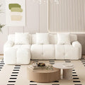 Chifee &amp Vingol 104 Modular Sectional Sofa with 1 Ottoman &amp 3 Pillows 4 Seat Upholstered Cloud Boneless Sectional Couch for Living RoomIvory