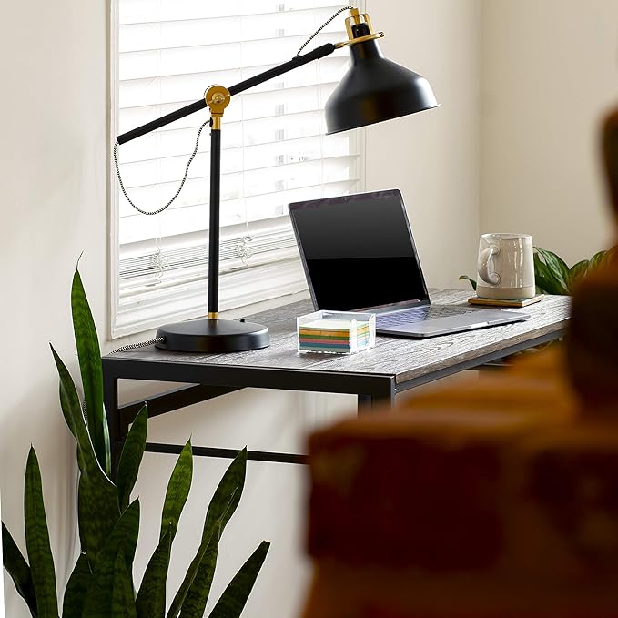 EMMA + OLIVER 40 Rustic Home Office Folding Computer Desk - Laptop Desk
