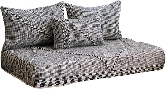 arabicsofa Moroccan Style Colorful Floor Couches – Handmade Modular Floor Cushions (Zanafi 10 5 ft Floor Sofa)