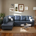 L-Shaped Combination Sofa Set Luxurious Synthetic Leather Living Room Sofa Suitable for Living Rooms Bedrooms Apartments and Offices