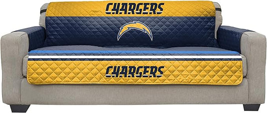 Pegasus Sports NFL Unisex NFL Sofa Couch Reversible Furniture Protector with Elastic Straps 75-inches by 110-inches