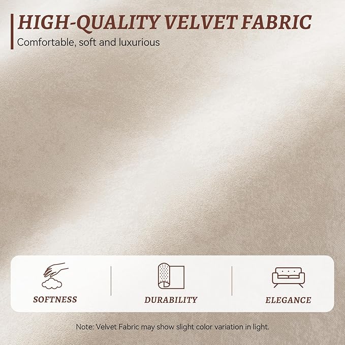 75 Inch Loveseat Sofa Velvet Fabric Couch with Storage Cup Holder Charging Ports Heightened Backrests Removable Cover Modern Comfy Couches Easy Assembly for Small Spaces Apartment