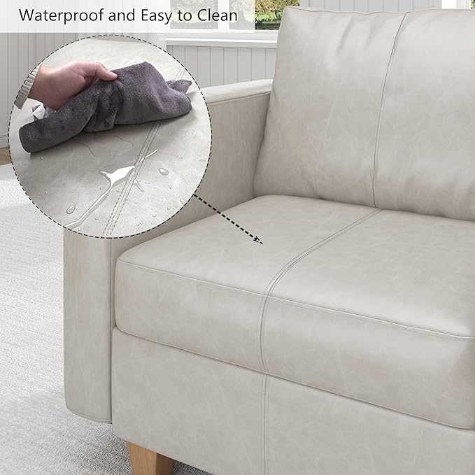 EASE MOOSE Armrest Module for Modular Sectional Sofa Faux Leather Side Armrests for Convertible Sectional Modular Sofa Couch