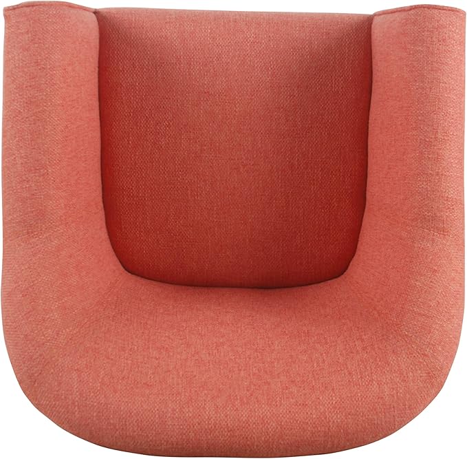 HomePop Barrel Shaped Accent Chair polyester and wood Orange