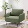 Oversized Accent Chair for Living Room Chairs Reading Arm Chair Comfy Modern Single Sofa Side Chairs with Metal Legs &amp Soft Cushion for Bedroom Waiting Room
