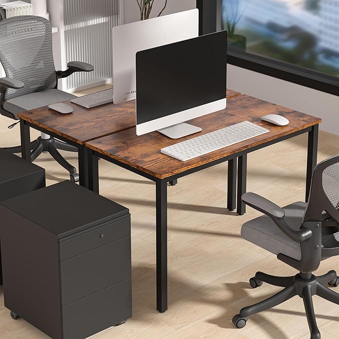 Computer Desk for Small SpaceModern Simple Laptop DeskComputer Table Study Writing Desk for Home OfficeDining RoomLiving Room (Brown 39.37 * 23.62 * 29.52in)