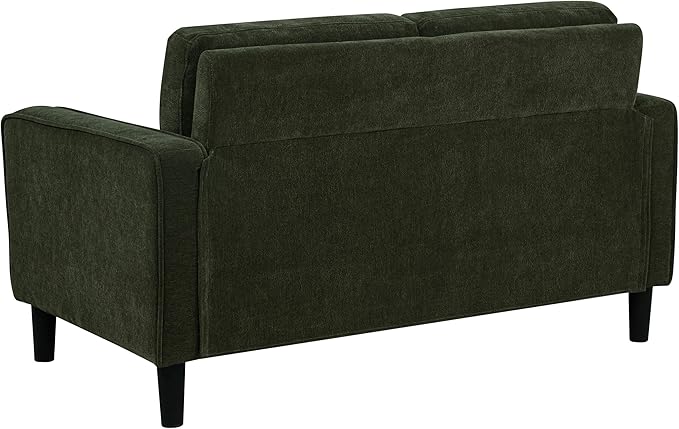 Coaster Home Furnishings - Ruth - Fabric - Upholstered Loveseat with Slim Track Arms Attached Cushions Angled Legs - Transitional Style - Living Room - 54-Inch - Matcha - 511215