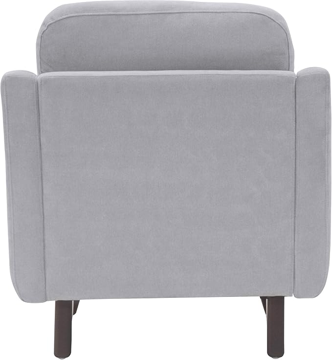 Serta Sierra Living Room Sofas Modern Design Microfiber Upholstered Couch Ideal for Smaller Spaces Arm Chair Smoke Gray