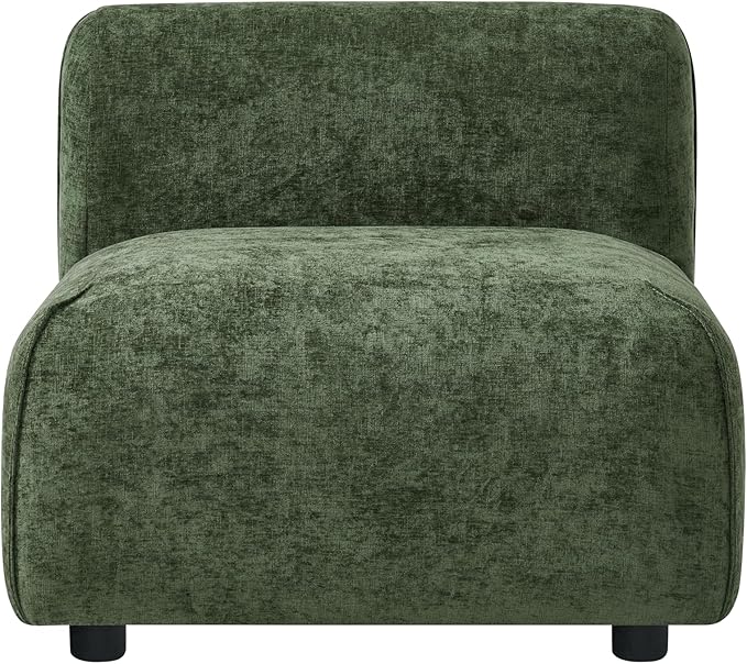 Christopher Knight Home Milio Modern Accent Chair with Ottoman Foot Rest Wooden Frame Club Chair and Ottoman Comfy Living Room Lounge Chair with Coffee Table Single Sofa and Footstools Green