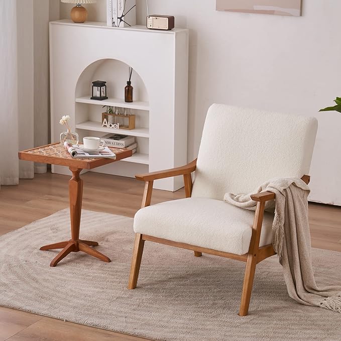 Waiting Room Chairs - Office Guest Chairs &amp Reception Chairs Waiting Room Sofa Chair for Airport Clinic Bank Accent Chair Living Room Chairs Guest Reception Chairs (Creamy-White) 70 x 81 x 84C