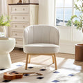 Ash Wooden e Upholstered Lounge Shell ChairModern Chair 1PC Comfor Chairs for Living RoomCoffee ShopOffice