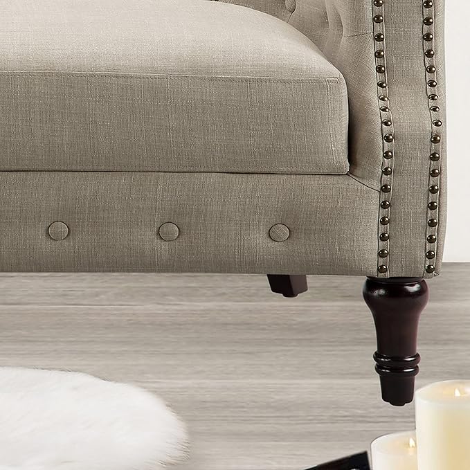 Rosevera Loveseat Sofa for Living Room - Long Couch in a Box Love Seat for Small Area Couches for Living Room
