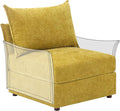 ABCASA Modular Sectional Sofa Couch Seat Base Yellow