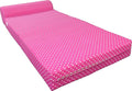 D&ampD Futon Furniture Sleeper Chair Folding Foam Beds Portable Studio Guest Sofa Bed 6 x 32 x 70 Polka Dots Pink