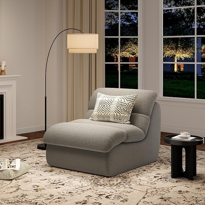 STARY Upholstered Accent Sofa Modern Armchair with Soft Cushioned Seat Stylish Sofa for Living Room Bedroom or Office
