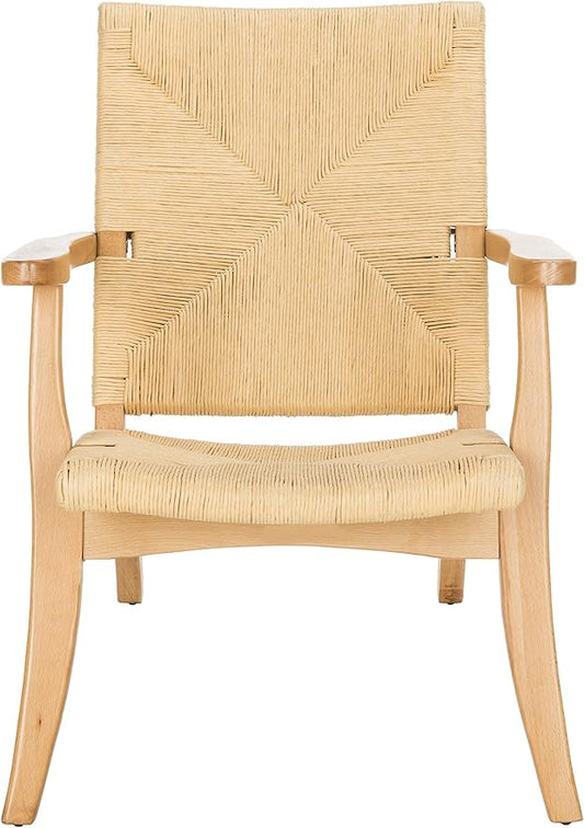 Safavieh ACH9502A Home Bronn Rustic Natural Accent Chair