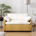 50 Oversized Living Room Chair - Extra Wide Deep Seat Accent Chair &amp Single Sofa Lounge Modern Comfy Upholstered Armchair Color Blocking Couch with 2 Pillows for Reading RoomApartmentBedroom