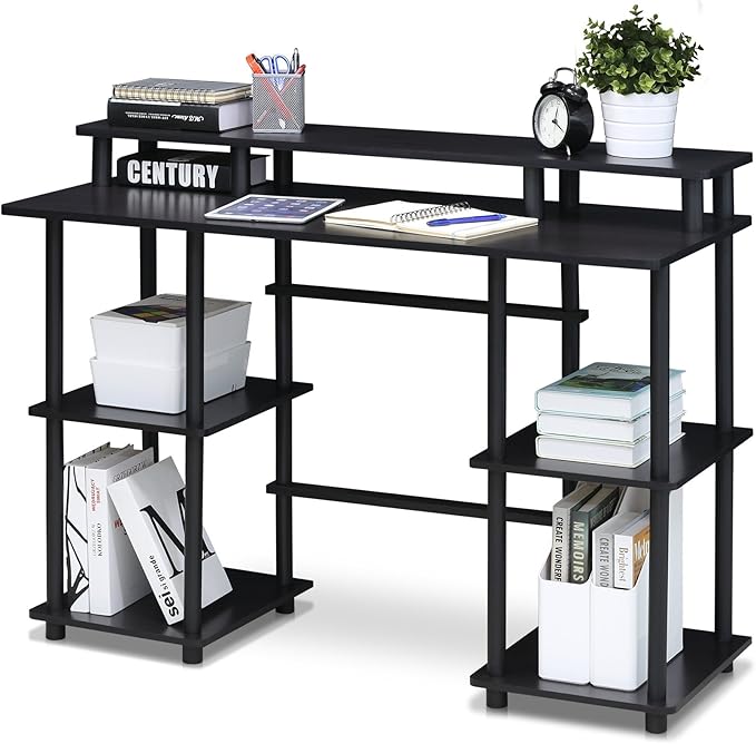 FURINNO Turn-N-Tube computer Desk Espresso