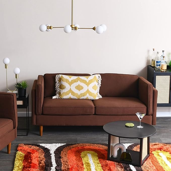 Creative Co-Op Atley High Sided Sofas Vintage Brown