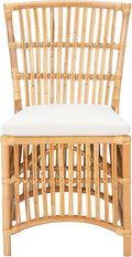 Safavieh Home Collection Erika Rattan Cushion (Set of 2) Accent Chair Natural/White