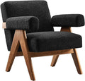 Modway EEI-6502-BLK Lyra Boucle Fabric Armchair Black