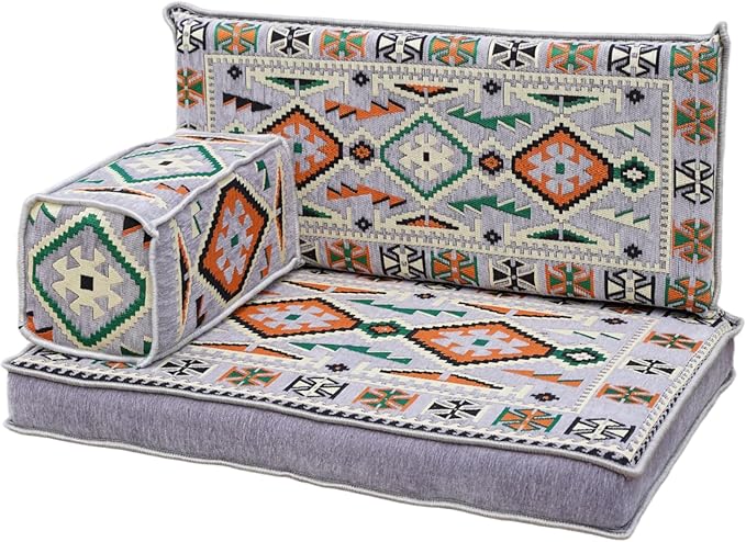 arabicsofa Small Floor Sofa – Handmade Low Seating Majlis Style Turkish Modular Sofas
