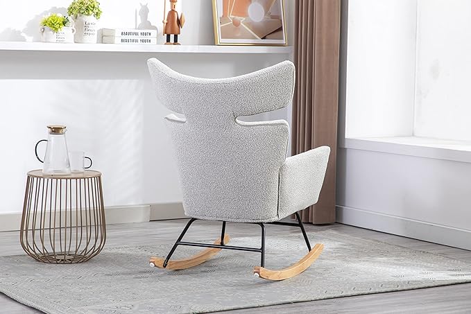 Fish Tail Living Room Comfortable Rocking Chair Living Room Chair