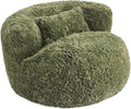 CHITA Compact Expandable Lounge Chair with Pillow Ideal for Living Room Olive