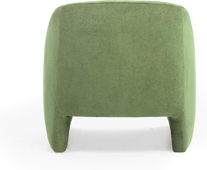 Accent Chair Modern Chenille Fabric Armchair for Living Room Comfy Upholstered Reading Single Sofa Chair for Bedroom (Chenille Green Set of 1)