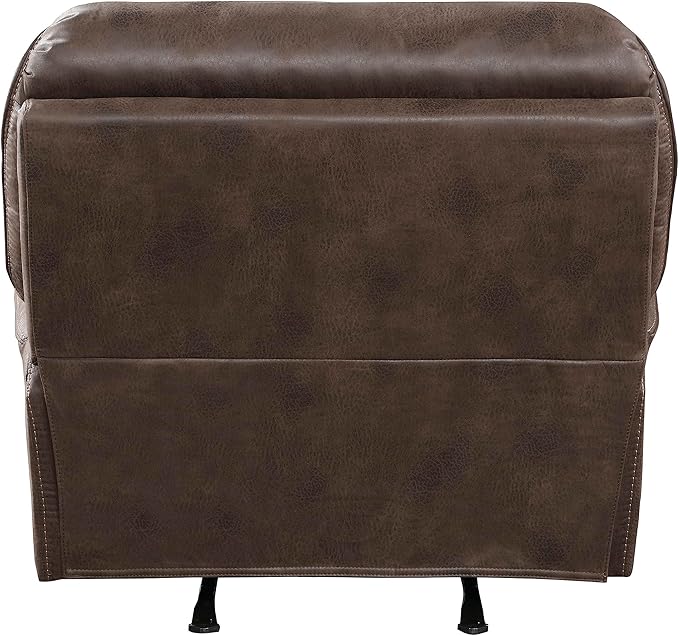 Lexicon Dorritt Microfiber Manual Rocker Reclining Chair Brown