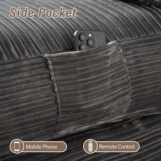 Folding Sofa Bed Convertible Sleeper Chair with Pillow Foldable Mattress Lounge Chair for Living Room Bedroom Portable Guest Bed Dark Grey